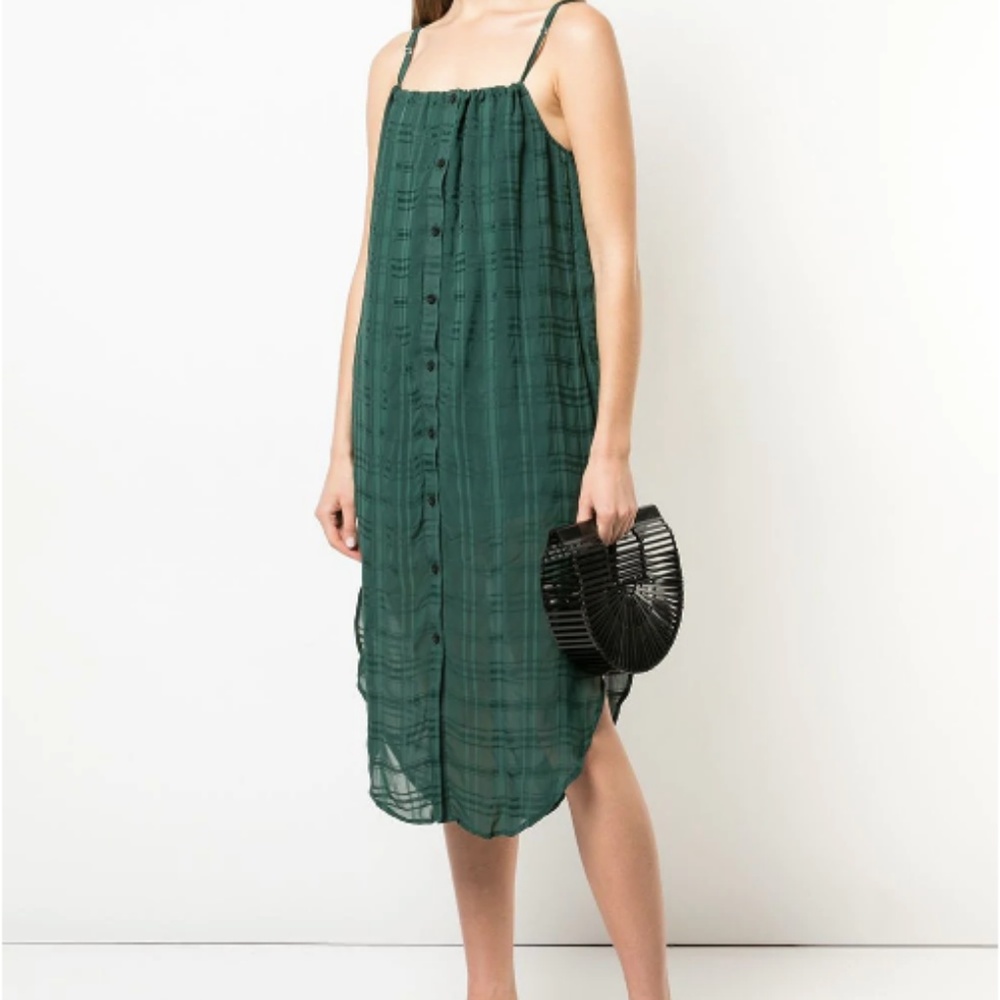 Onia Flora Checked Dress